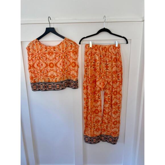 Free People Make My Day Set Peach Combo Size XS - Picture 2 of 3